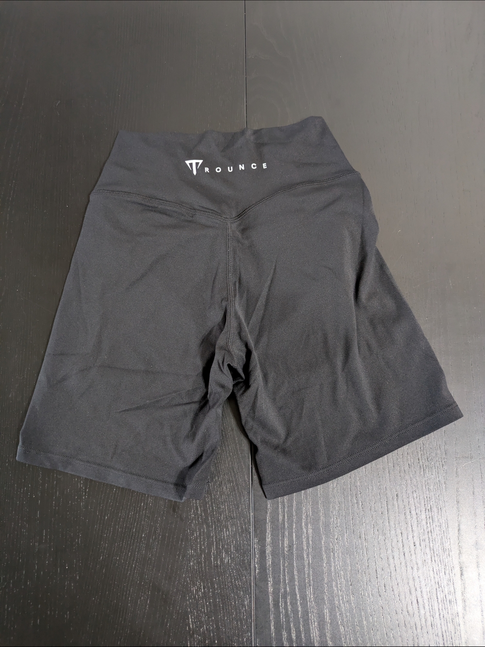 Trounce - High-Waist Women’s Black Bike Shorts